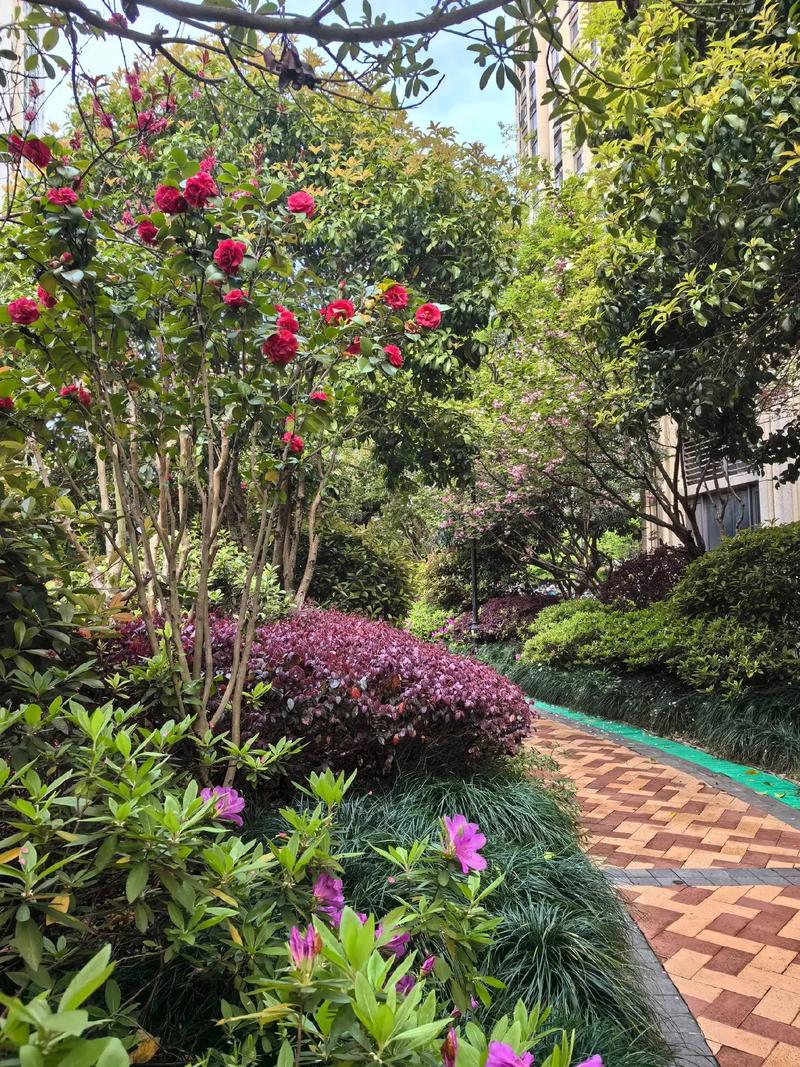 鳥語花香滿園春，為小區(qū)綠化工程點(diǎn)贊